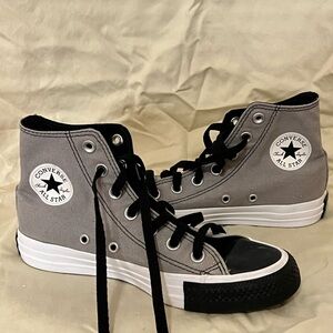Converse Charcoal High-Top Sneakers